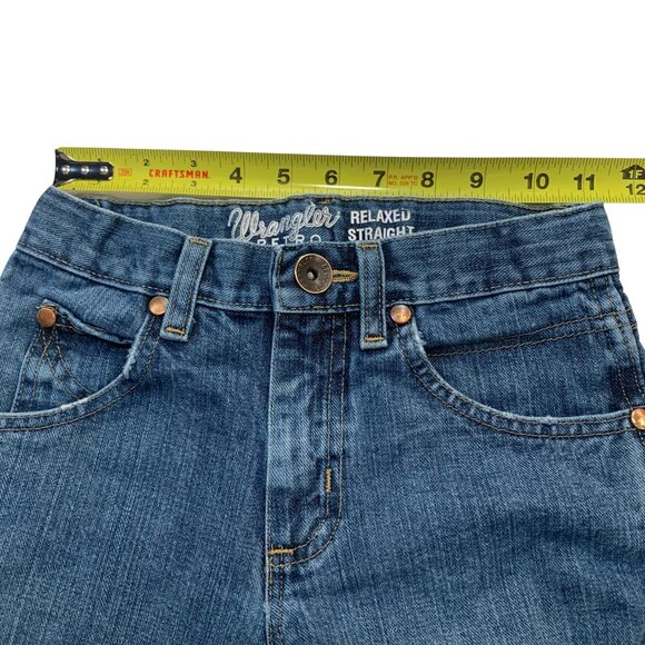 Distressed Relaxed Straight Leg Jeans | 22" | Wrangler Retro Wrangler Retro - Picture 4 of 8